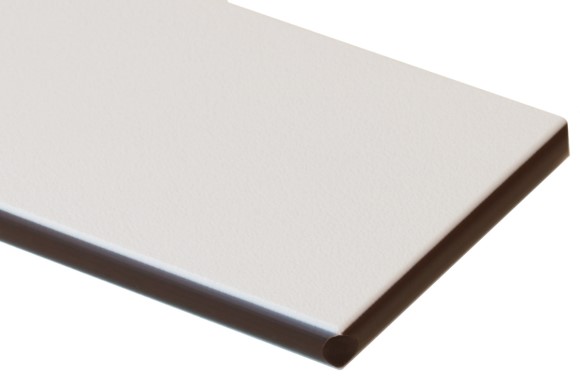 HDPE ColorCore White Brown 48 x 96 x .250in High-Density Polyethylene